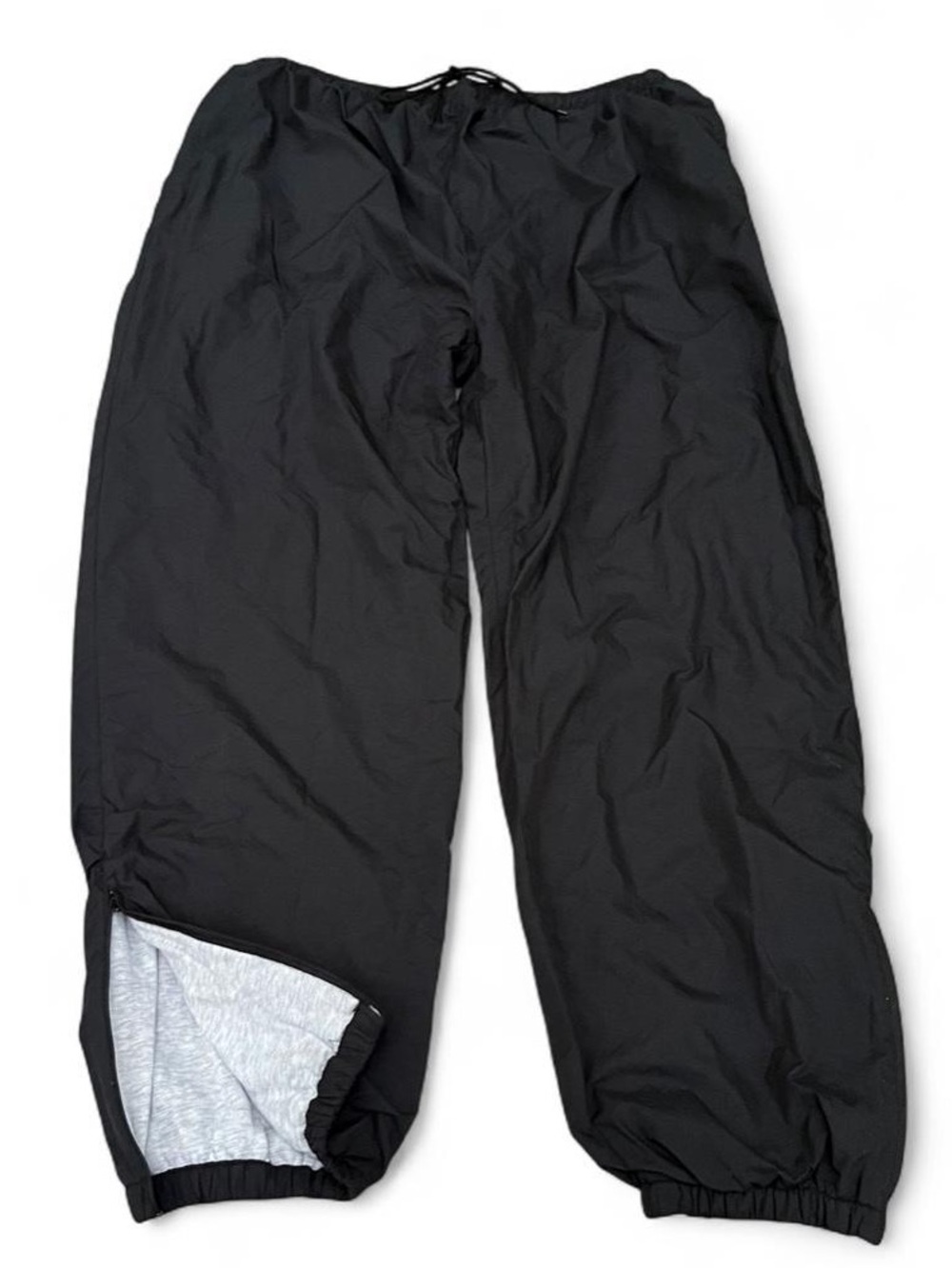 80’s Windbreakers Men's Black Weather-Resistant Jogger Pants XXL (38-42 waist)